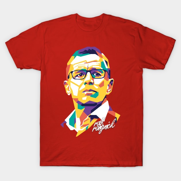 Ralf Rangnick The New Era MUFC T-Shirt by pentaShop